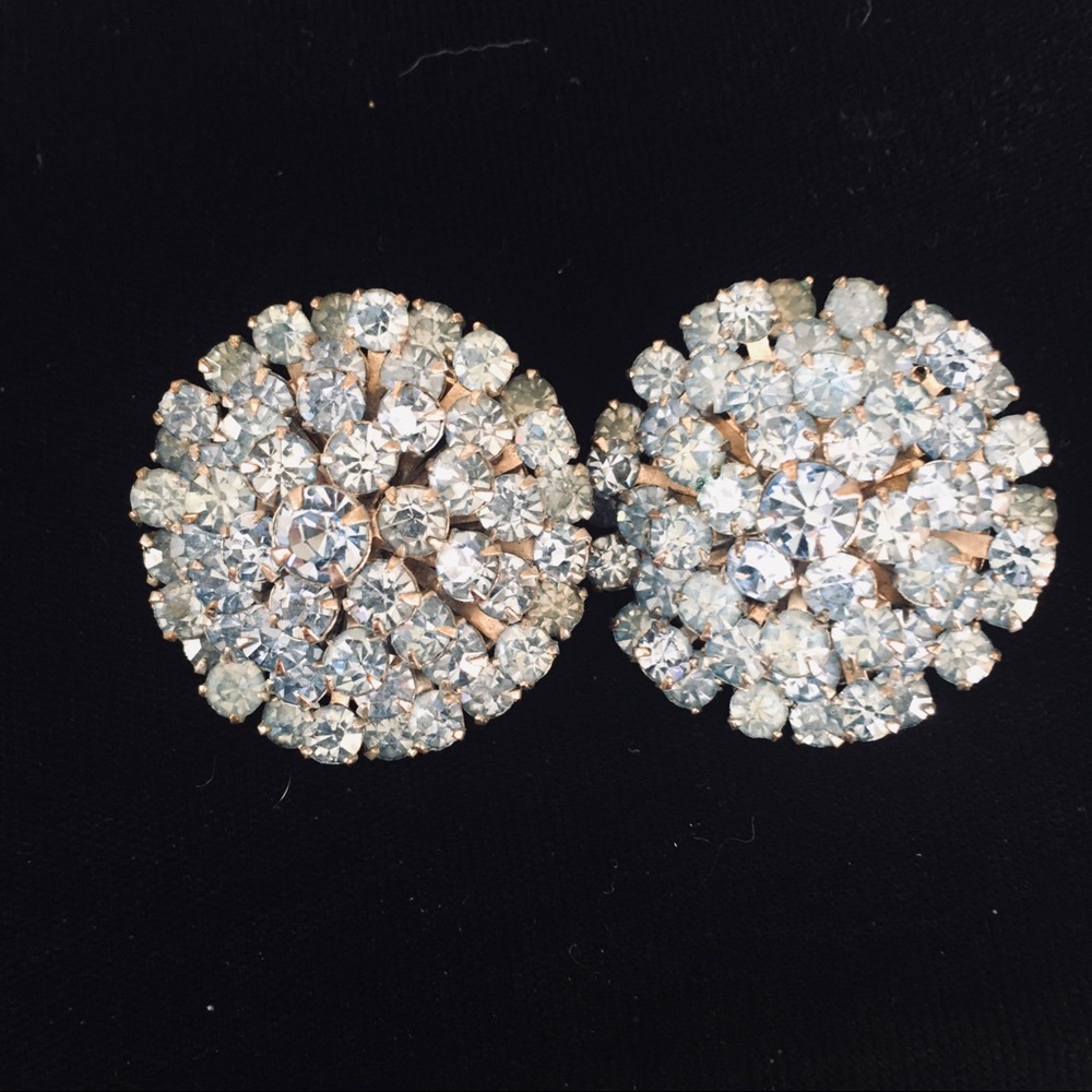 Signed Weiss Clip Earrings